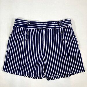 Robert Louis Striped Shorts Stretch Nautical Sailing Summer Beach Lake Coastal L